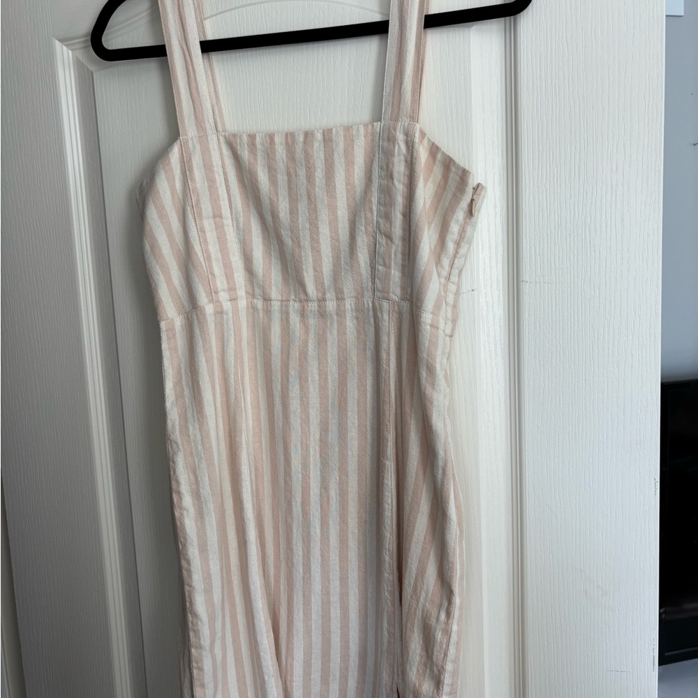 Others Follow Cream Striped Dress